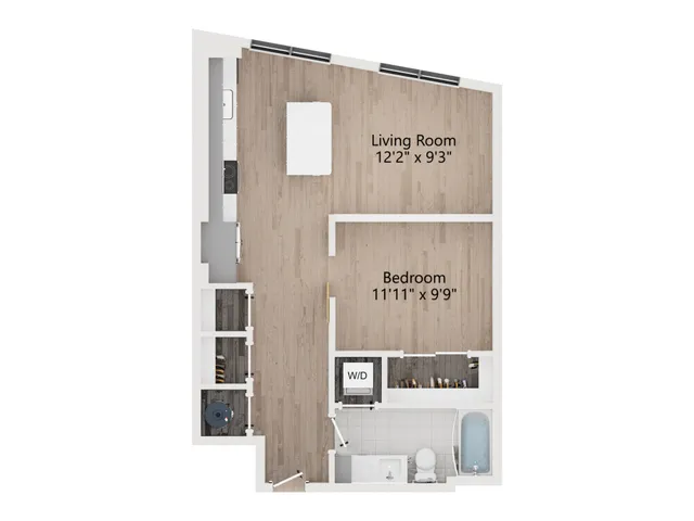 U1 | 1 Bedroom 1 Bath | 711 sq ft | The Westerly Apartments in Millcreek, UT