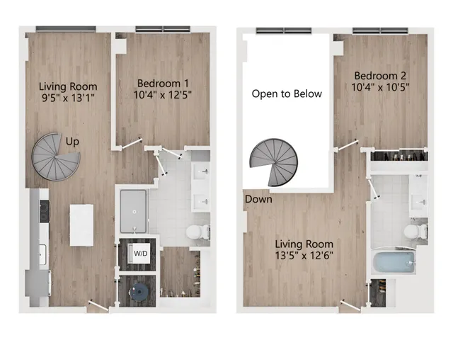 TL1 | 2 Bedroom Townhome | 1146 sq ft | The Westerly Apartments in Millcreek, UT