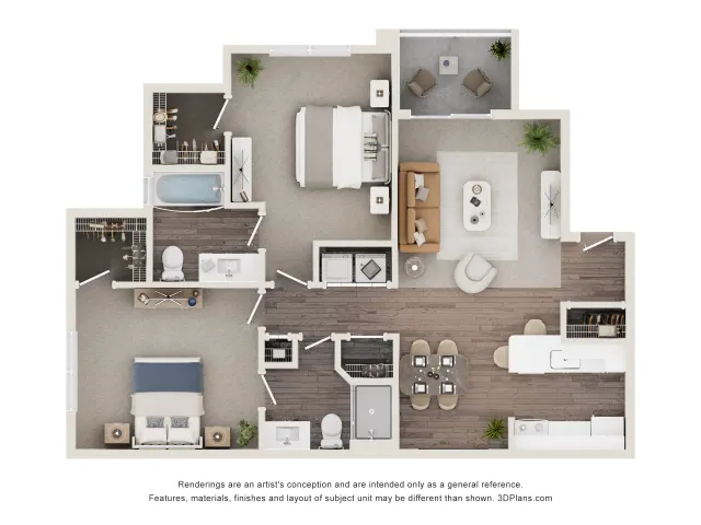 B2 | 2 Bedroom Apartment in Centennial | The Orchards at Cherry Creek Park