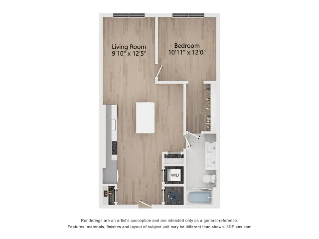 A9 | 1 Bedroom 1 Bath | 806 sq ft | The Westerly Apartments in Millcreek, UT