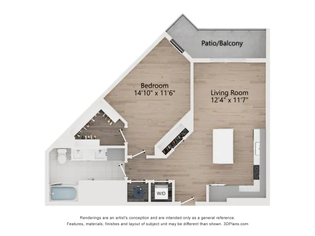 A10 | 1 Bedroom 1 Bath | The Westerly in Millcreek