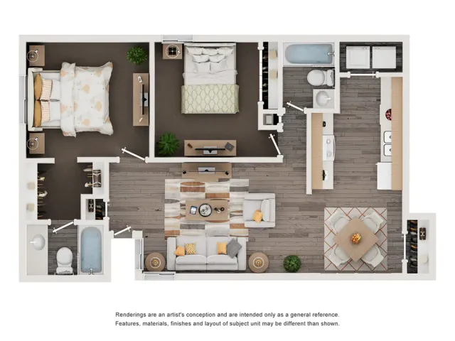 Lexington Renovated | 2 Bed 2 Bath | Camelot Apartments in Yuma