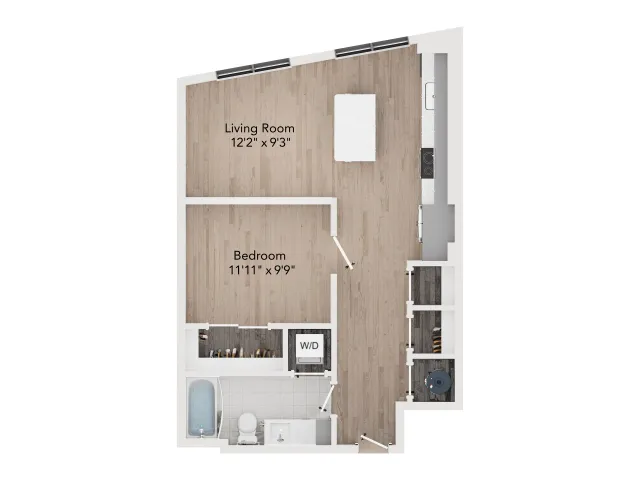 U1 | 1 Bedroom 1 Bath | 711 sq ft | The Westerly Apartments in Millcreek, UT
