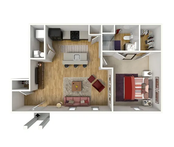 1 Bed 1 Bath | Apartments Near Georgetown KY | The Mill at Georgetown