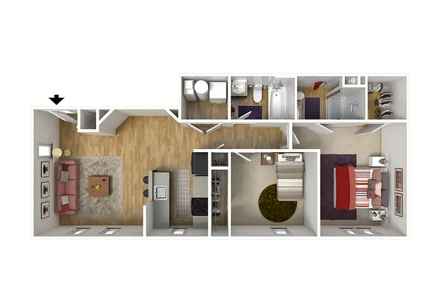 2 Bed 2 Bath | Apartments Near Georgetown KY | The Mill at Georgetown