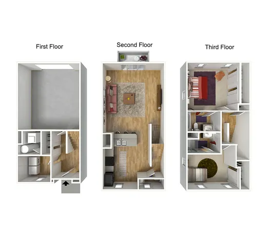2 Bed 2.5 Bath | Apartments Near Georgetown | The Mill at Georgetown