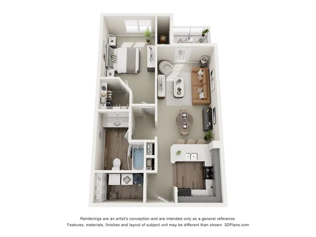 Augusta | 1 Bed 1 Bath | 850 sq ft | Apartments in Winston-Salem