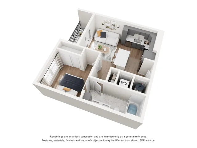 A4 | 1 Bedroom Apartment in Millcreek, UT | The Westerly