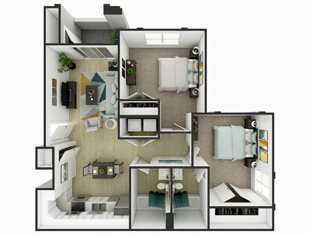 The Basin | 2 Bed 2 Bath | 977 sq ft | Summit on Boulder Apartments in Henderson