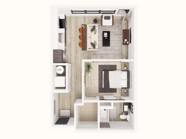 The Broadview &ndash; A21: Modern 595 sq. ft. 1-bed, 1-bath apartment in Grandview, Ohio. Features upscale finishes, soaring ceilings, and premium appliances. Enjoy boutique living with luxury amenities and community events.