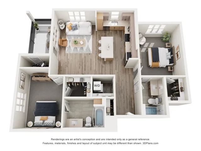 B1 - 2x2 Floorplan