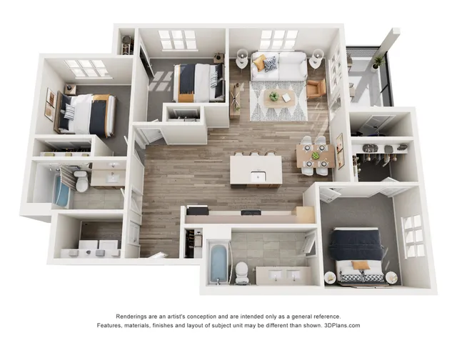 C1 - 3x2 Floorplan