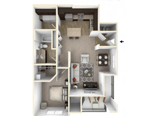 One Bedroom, One Bathroom