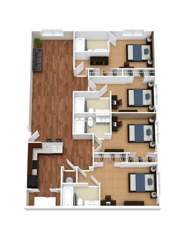 4 bed 4 bath