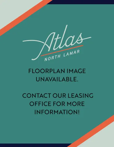 Atlas North Lamar announcement for more information contact leasing office, floorplan image unavailable.
