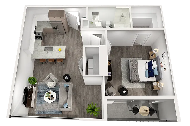 B5A Adrian 765 sq ft 1-1