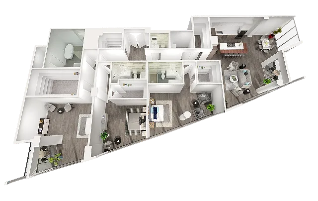 D2 The Adele Level 39 PH 2840 sq ft (Unit 3903)3-3.5