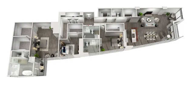 D4 The Alessandra Level 39 PH 2747 sq ft (Unit 3906) 3-3.5