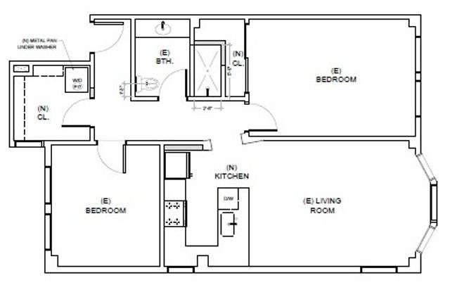 2 bedroom floorplan
