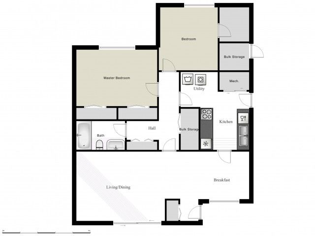 2E2 2 Bed 1 Bath