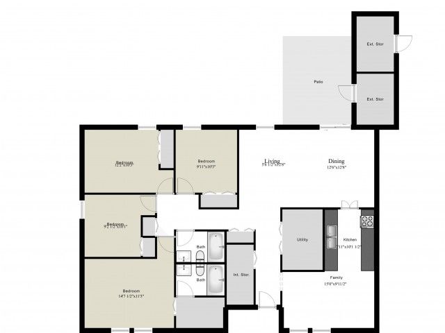 CC 4 Bed 2 Bath FGO