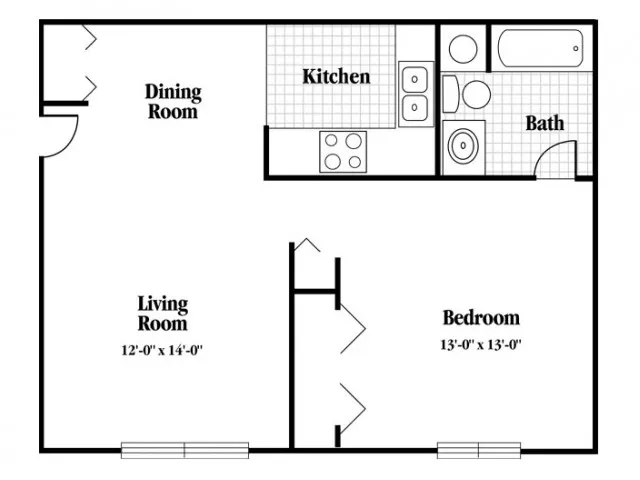 One Bedroom, One Bath