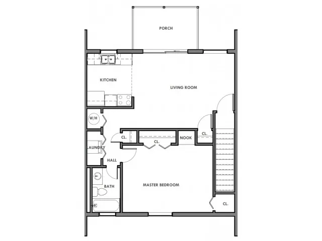 One Bedroom, One Bath