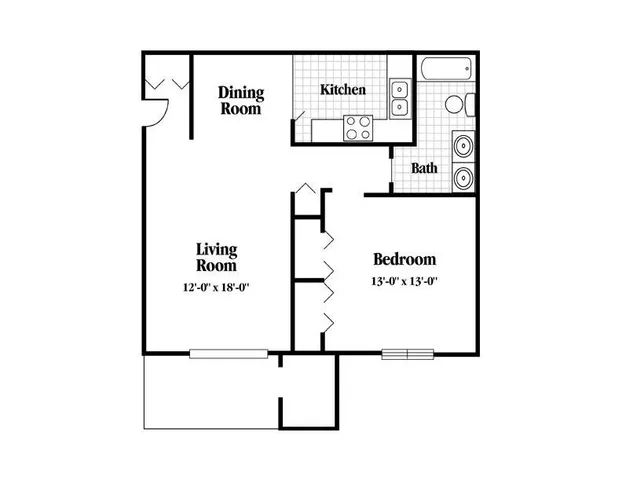 One Bedroom, One Bath