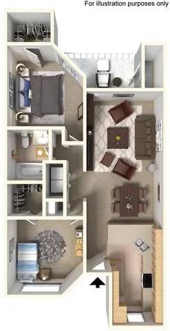 Two Bedroom One Bath