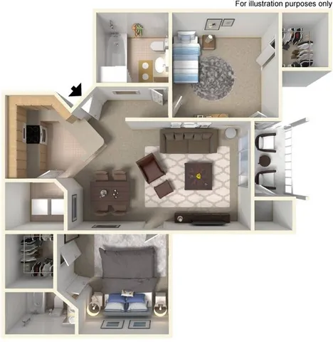 Two Bedroom Two Bath
