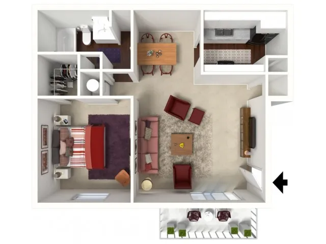 Cedar: One Bedroom, One Bath
