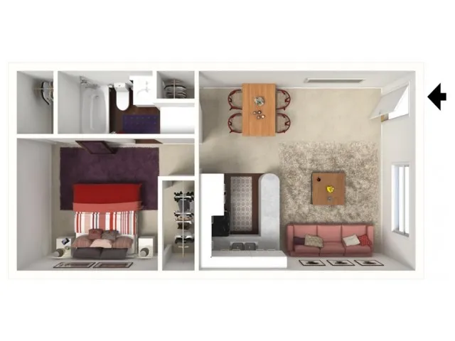 Cypress: One Bedroom, One Bath