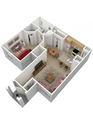 Orange Blossom - One Bedroom, One Bath, 1st Floor