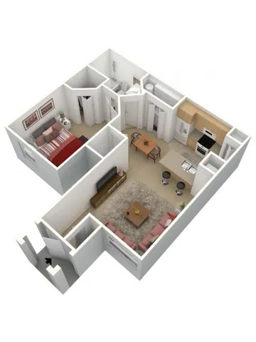 Orange Blossom - One Bedroom, One Bath, 1st Floor
