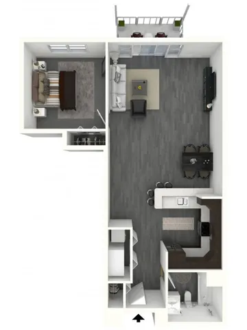 One Bedroom, One Bath - Medium