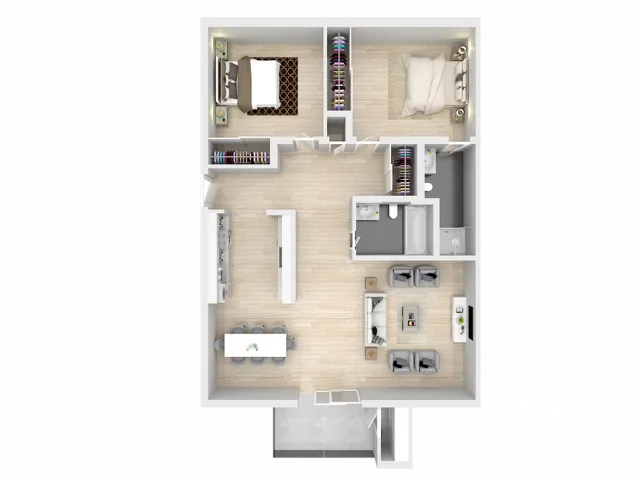 2 BEDROOM 2 BATH