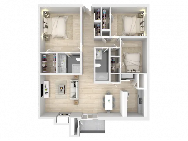 3 Bedroom 2 Bath Duplex