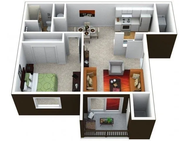 1 Bedroom 1 Bath