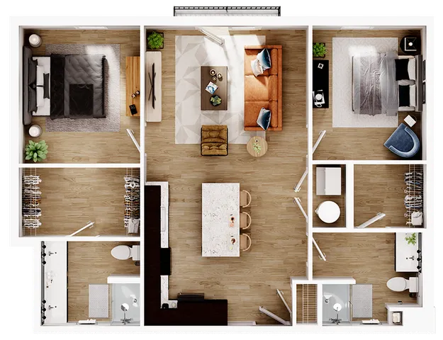 2 Bed - 2 Bath C