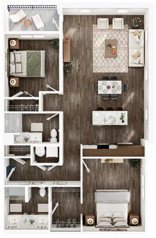 Lusso Two Bedroom W2B