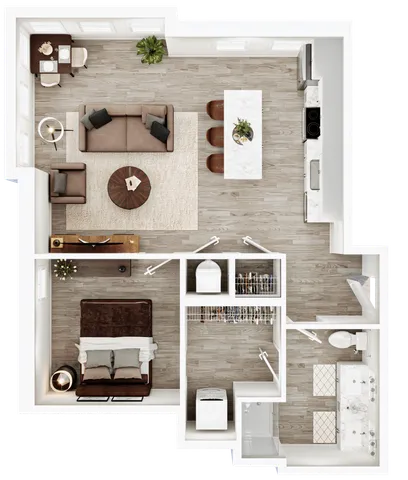 Lusso One Bedroom N1D