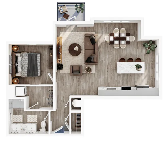Lusso One Bedroom S1B