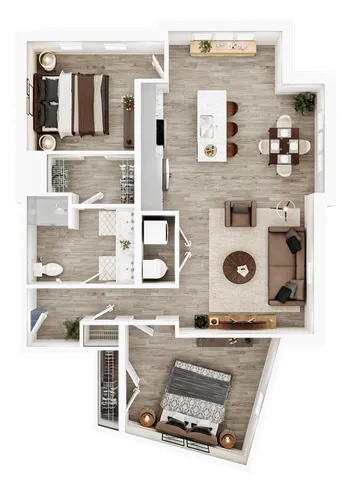 Lusso Two Bedroom N2C
