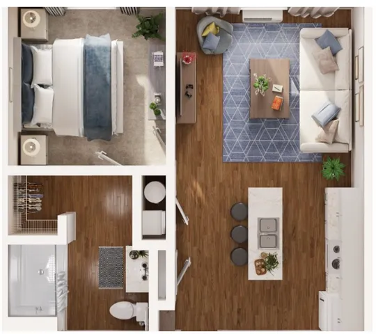 1 Bedroom Apartment Apartment