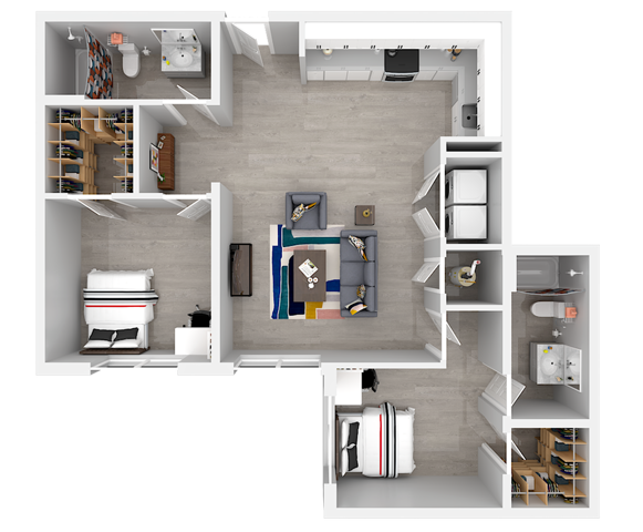 B1 | 2x2 | 1004 sq ft