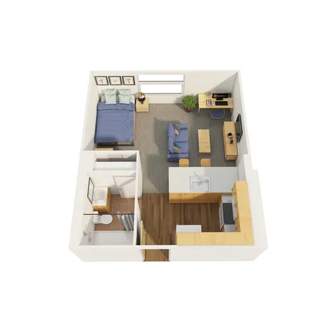 Studio 1 | 1x1 | 333 sq ft