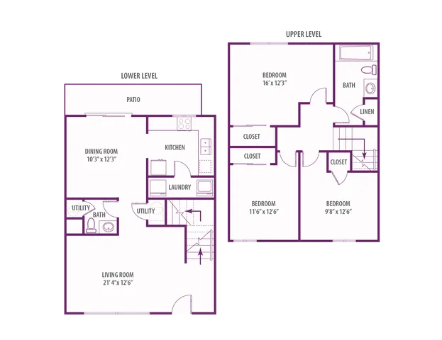 Riverside 3 bedroom townhome