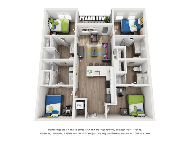 CoLab - Four-Bedroom Floor Plan