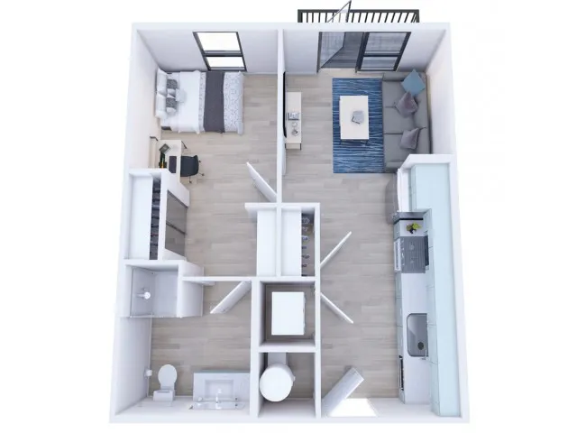 1x1 Premium Balcony