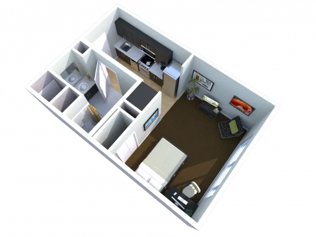 studio | Studio1 bath | from 379 square feet